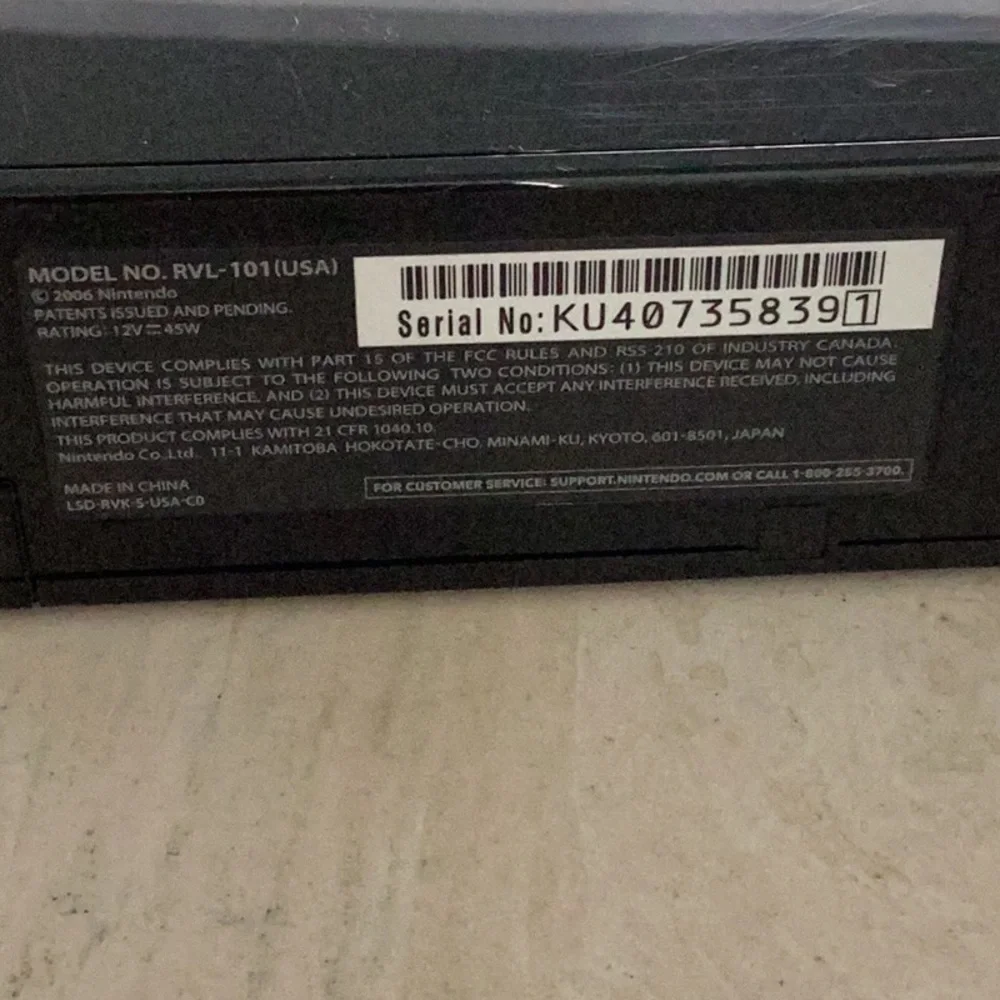 Nintendo Wii Console RVL-101 Console Black & Box - Picture 7 of 15